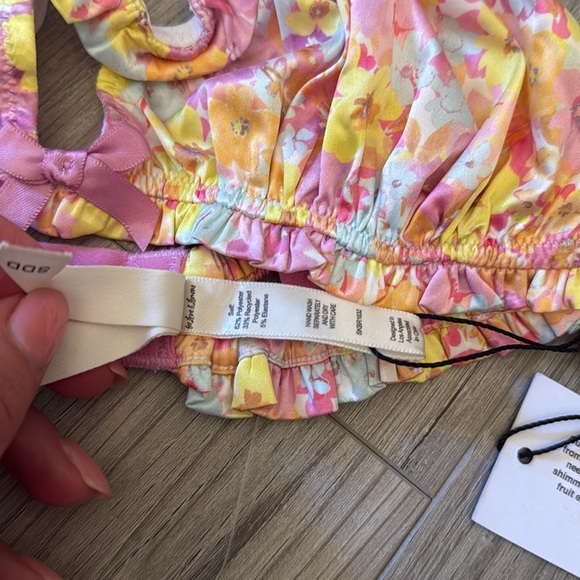 For Love & Lemons Pastel Punch Bra Floral - Picture 8 of 9